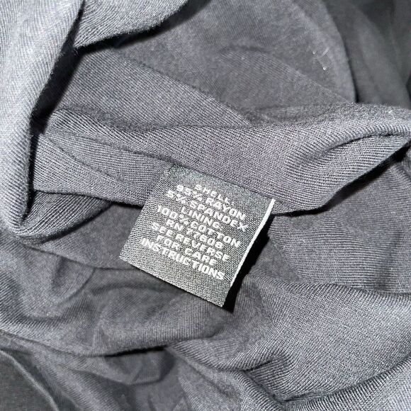 J. Peterman Secret Keeper Dress True Black Long Sleeve Cinched Sides Size: M - Picture 4 of 6